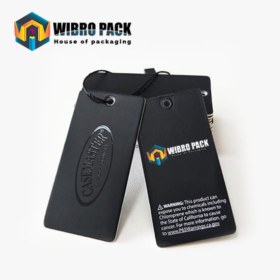 Custom Printed Rigid Hang Tags - Wibropack